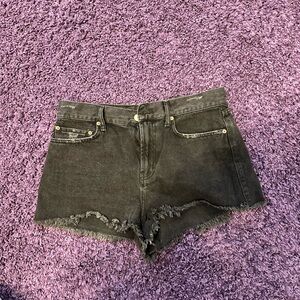 Black BDG jean shorts